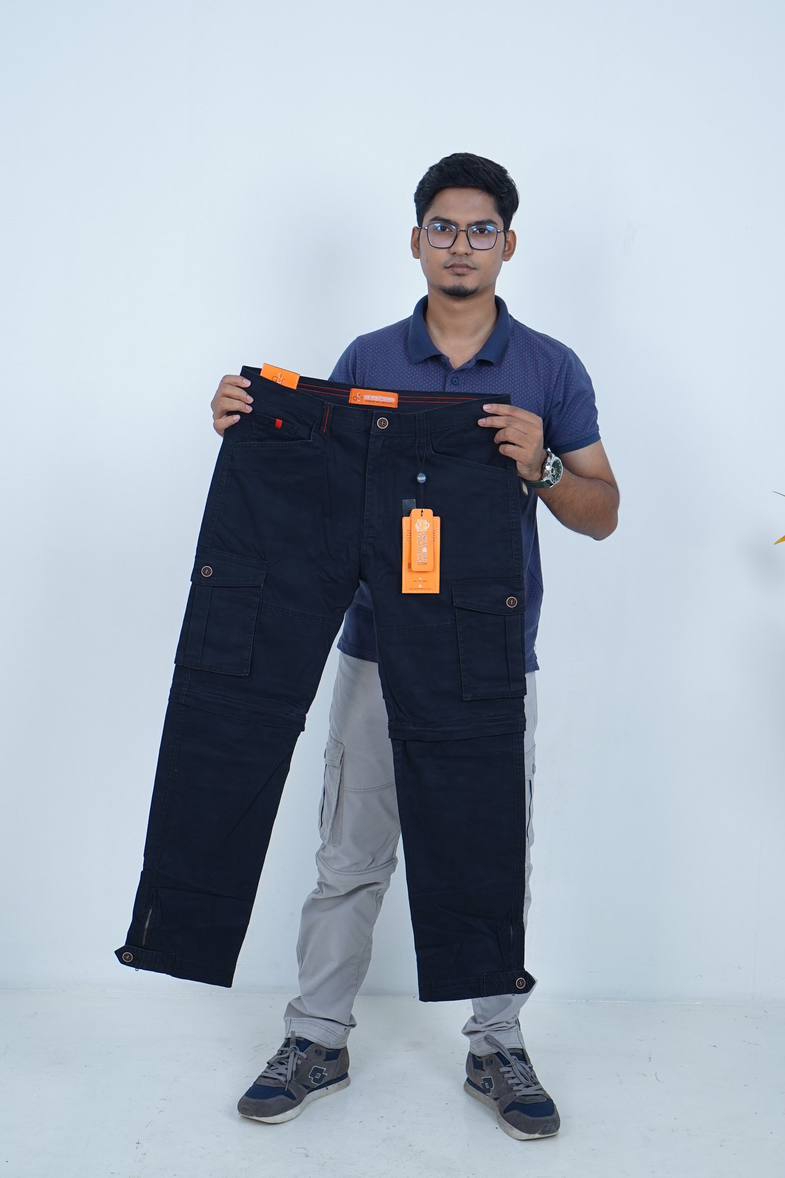 2 in 1 Cargo Pants (Black)_2001